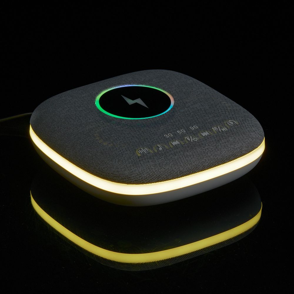 Bluetooth-колонка с беспроводной зарядкой и подсветкой Terrafonic