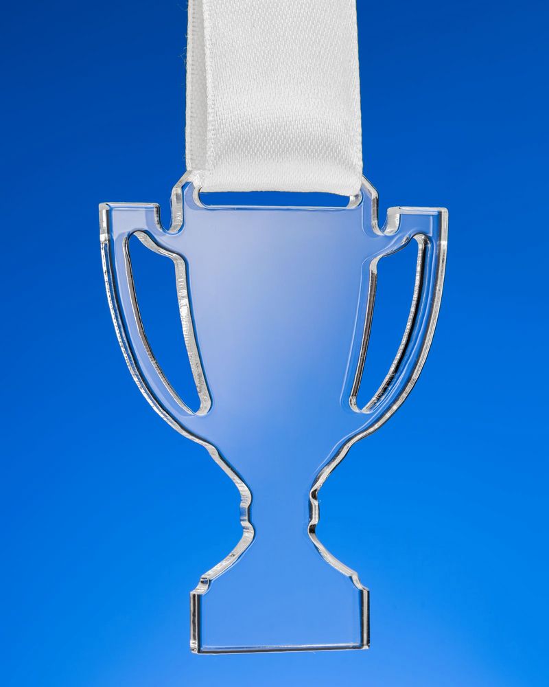 Медаль Cup — пример нанесения логотипа (сделано в России) | Print Logo