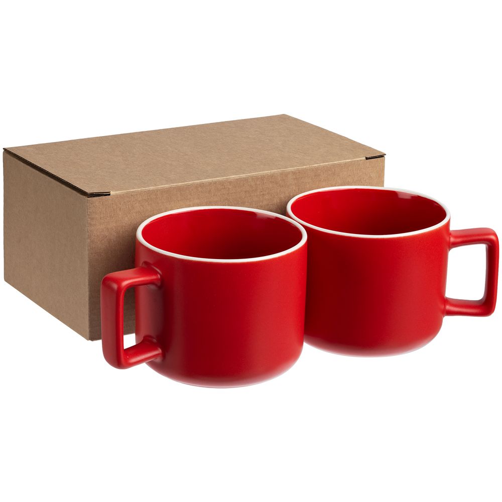 Коробка Couple Cup под 2 кружки, малая — пример нанесения логотипа (Molti) | Print Logo