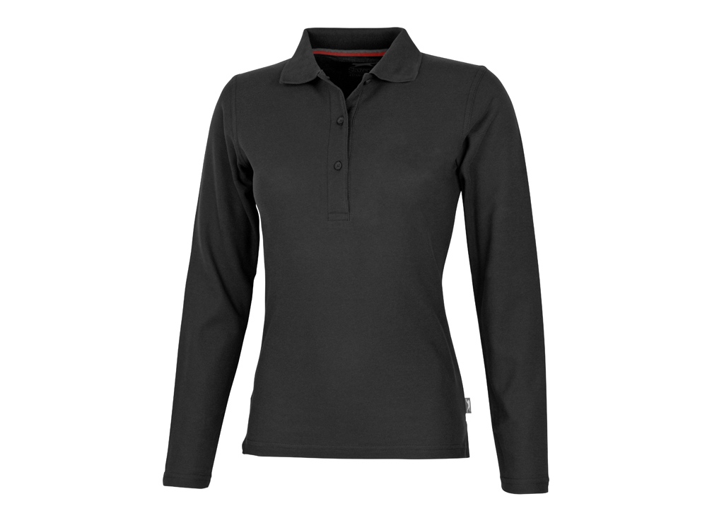 Рубашка поло Point женская с длинным рукавом с логотипом Slazenger | Print Logo