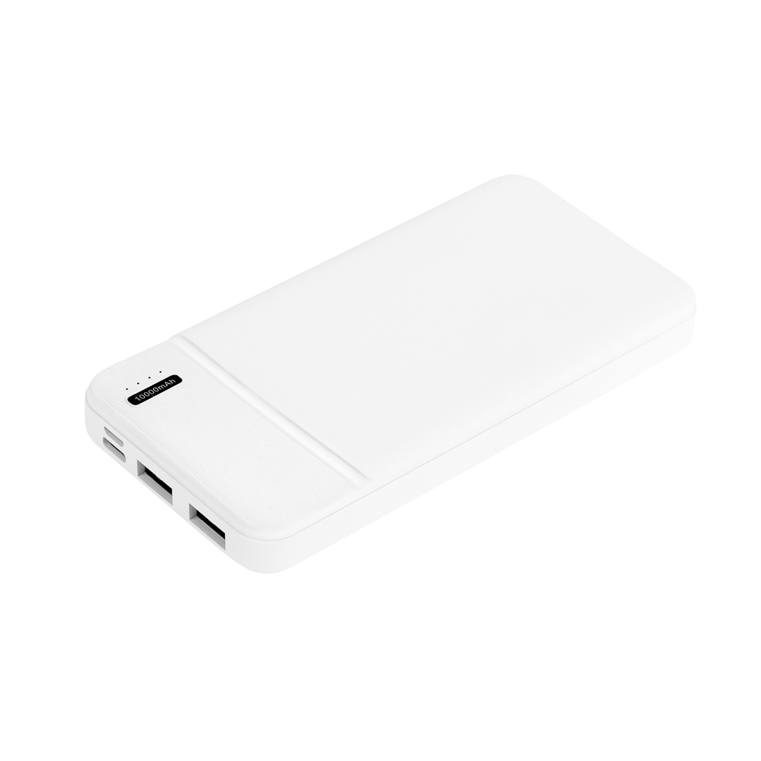 Внешний аккумулятор с подсветкой Skyline Plus 10000 mAh, белый с логотипом Portobello Внешние Аккумуляторы | Print Logo