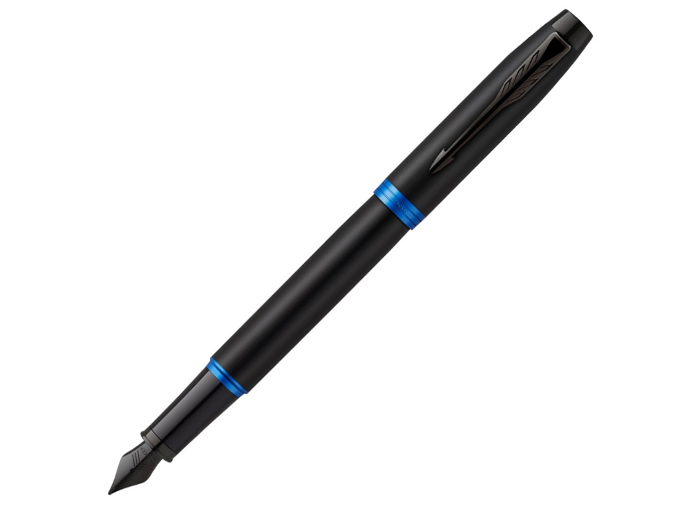 Ручка перьевая Parker IM Vibrant Rings Flame Blue с логотипом Parker | Print Logo