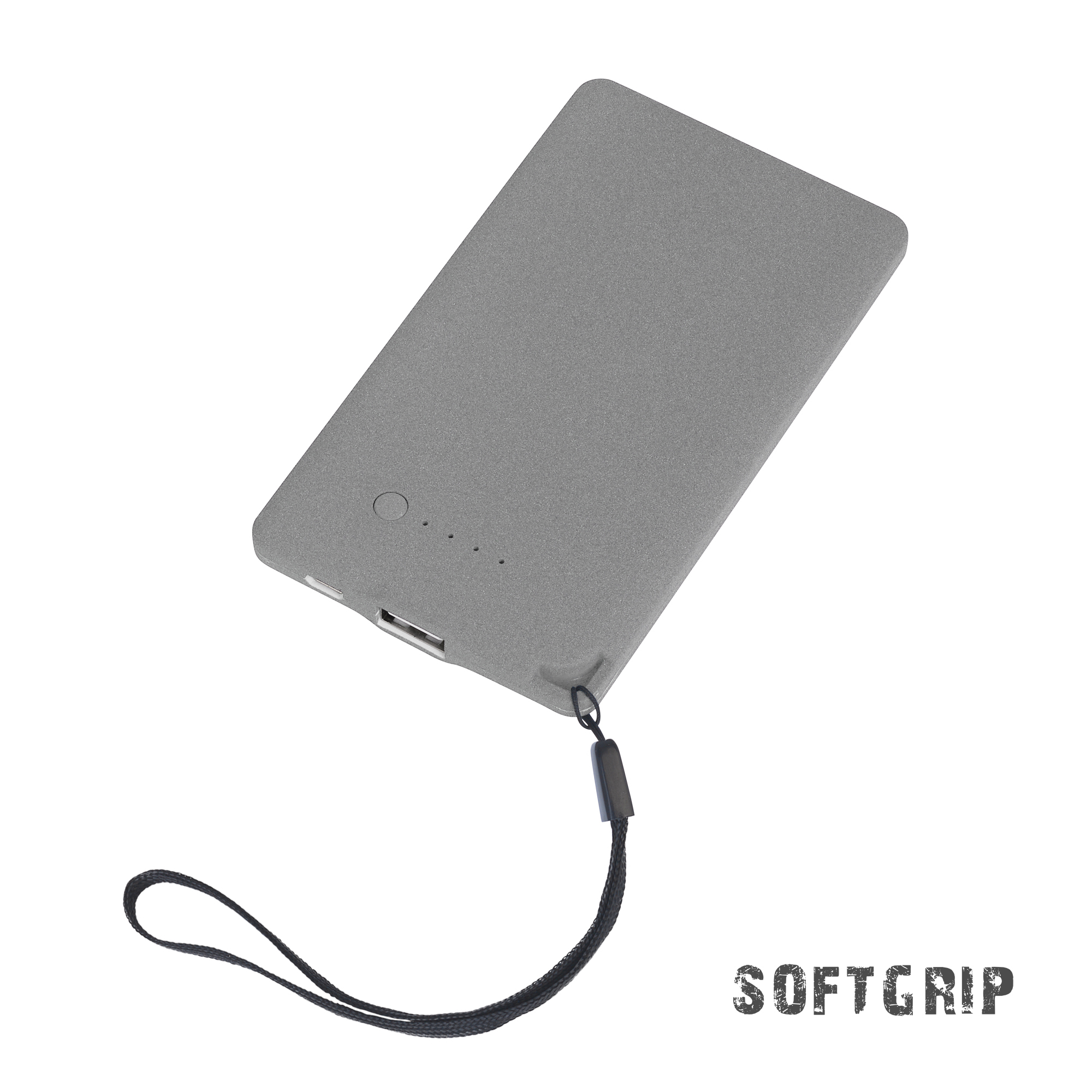 Зарядное устройство "Камень" с покрытием soft grip, 4000 mAh в подарочной коробке с логотипом POWERFOLIO | Print Logo