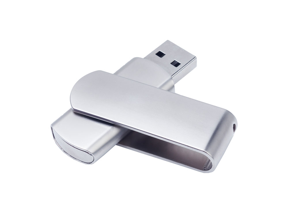 USB 2.0- флешка на 16 Гб матовая поворотная с логотипом  | Print Logo