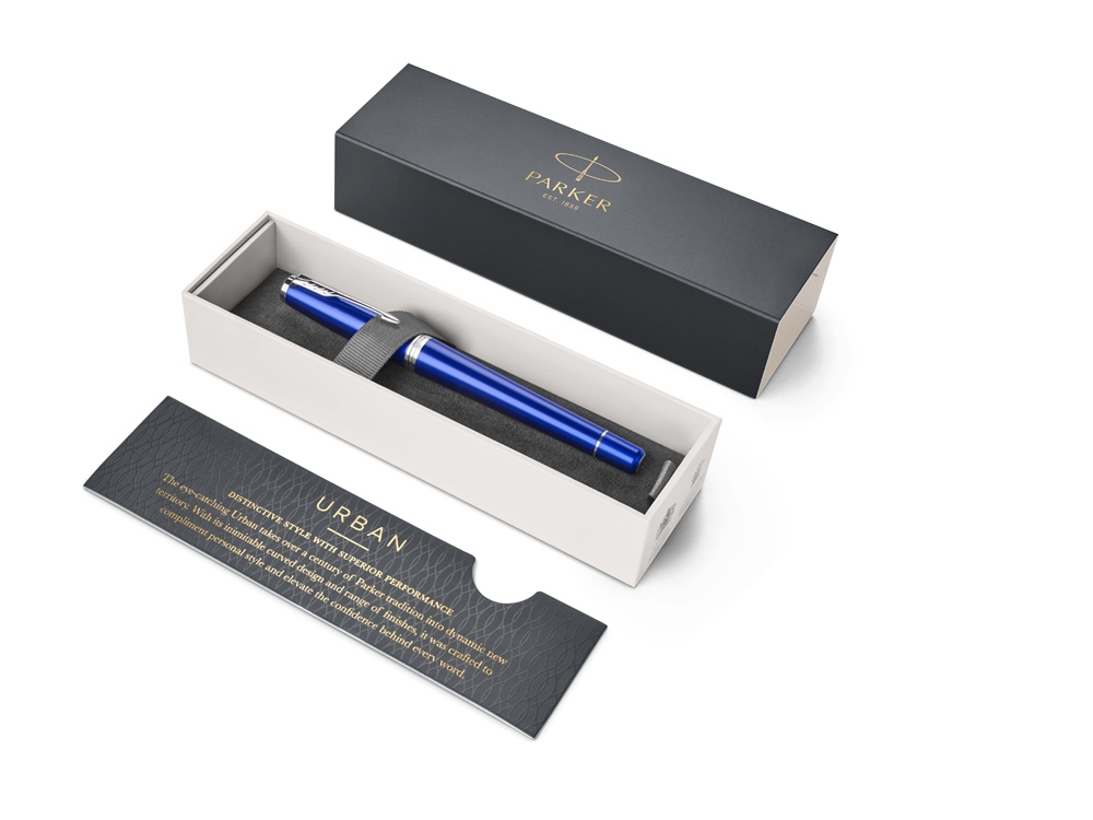 Ручка перьевая Parker Urban Core Nighsky Blue CT, синий/серебристый
