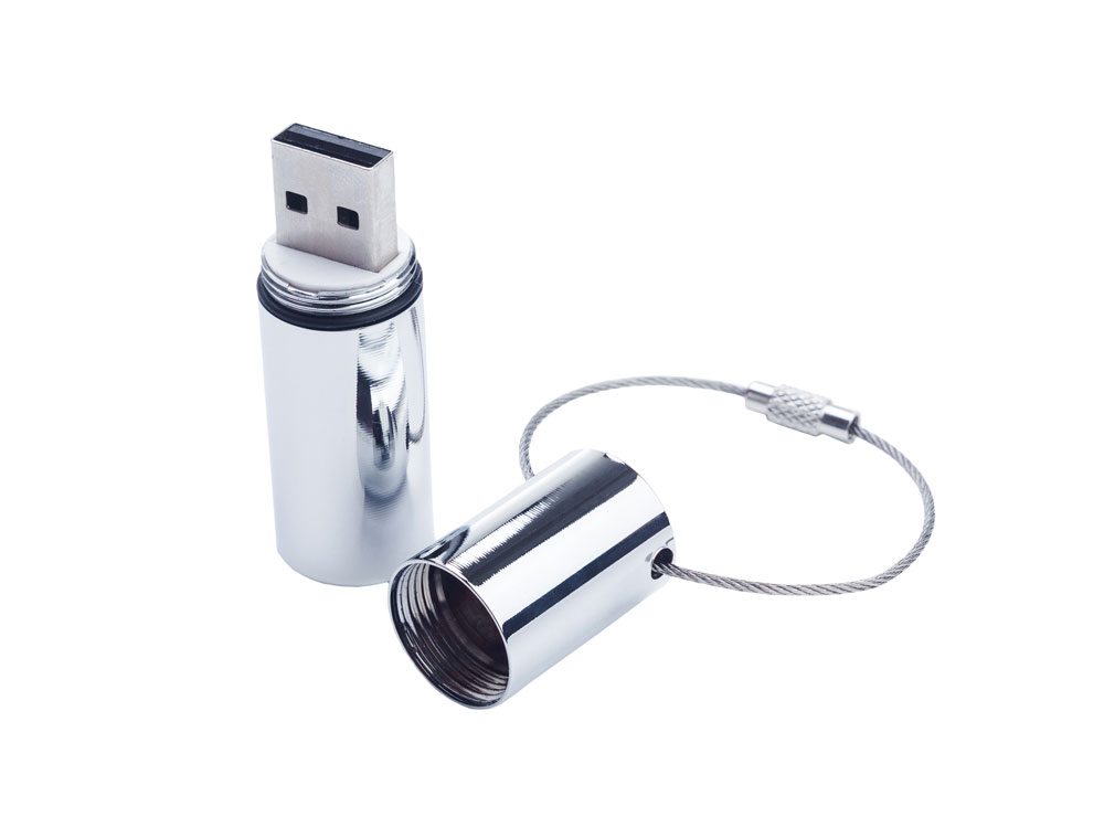 USB 2.0- флешка на 512 Мб Цилиндр с логотипом  | Print Logo