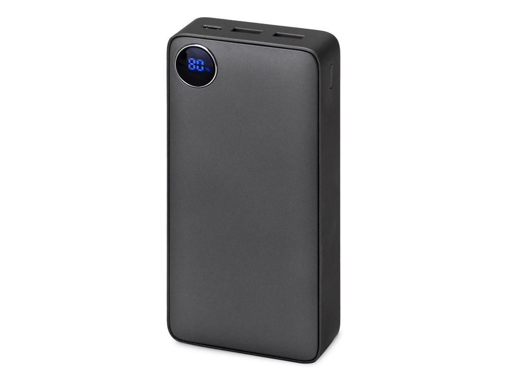 Внешний аккумулятор Mild Pro c быстрой зарядкой QC/PD, металлик soft-touch, 20 000 mAh с логотипом Evolt | Print Logo