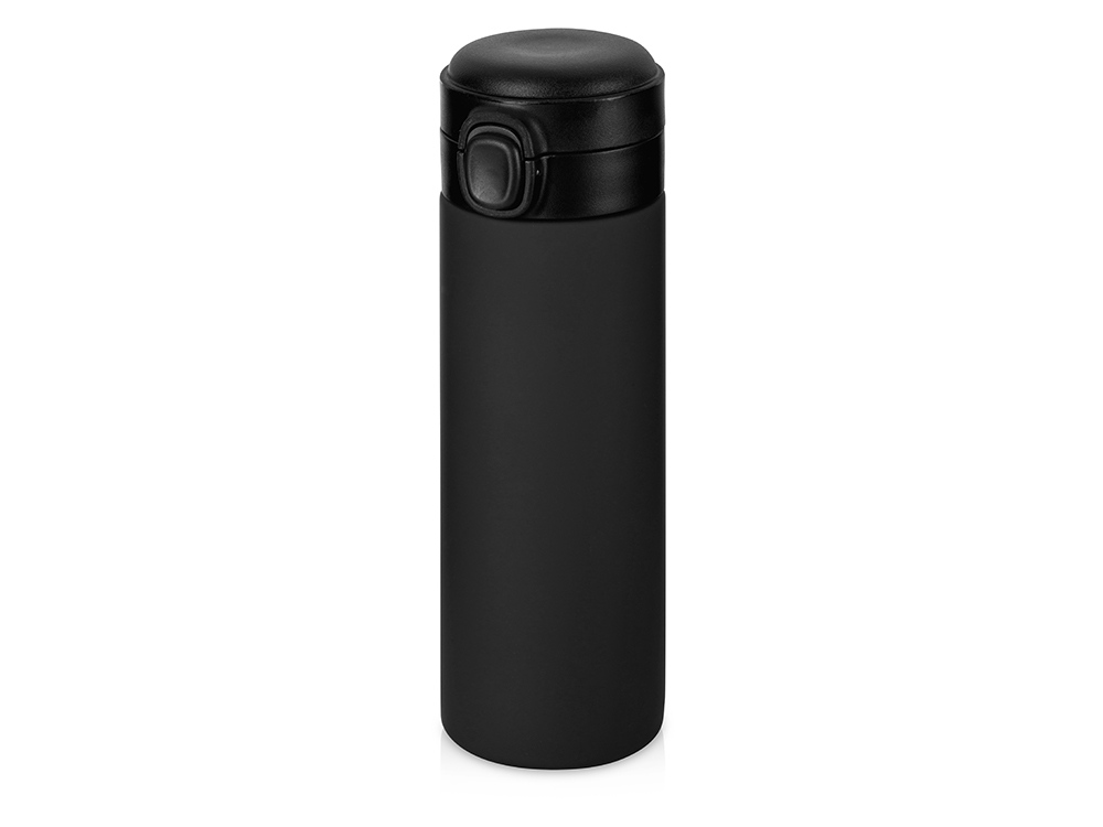 Вакуумная термокружка c кнопкой Guard, soft-touch, 400 мл с логотипом Waterline | Print Logo