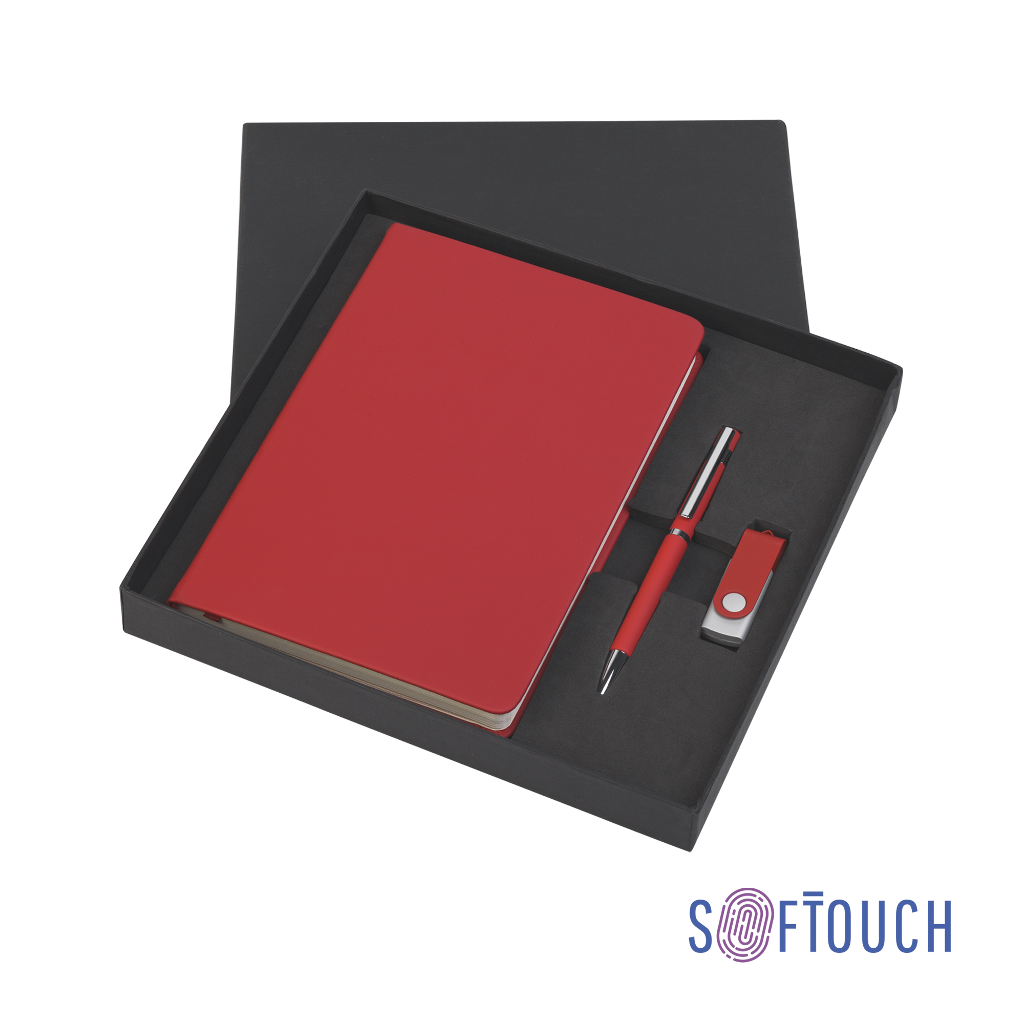 Набор подарочный "Бари", покрытие soft touch с логотипом  | Print Logo