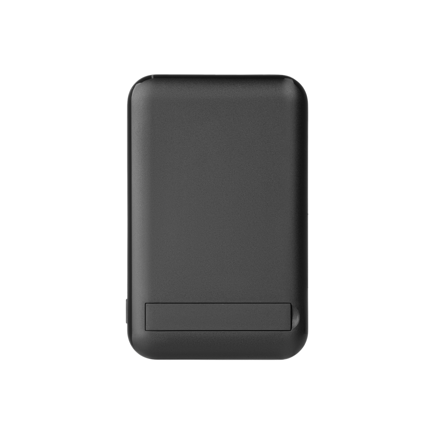 Внешний беспроводной аккумулятор с подставкой Magnetto 10000 mah, черный фото на сайте Print Logo.