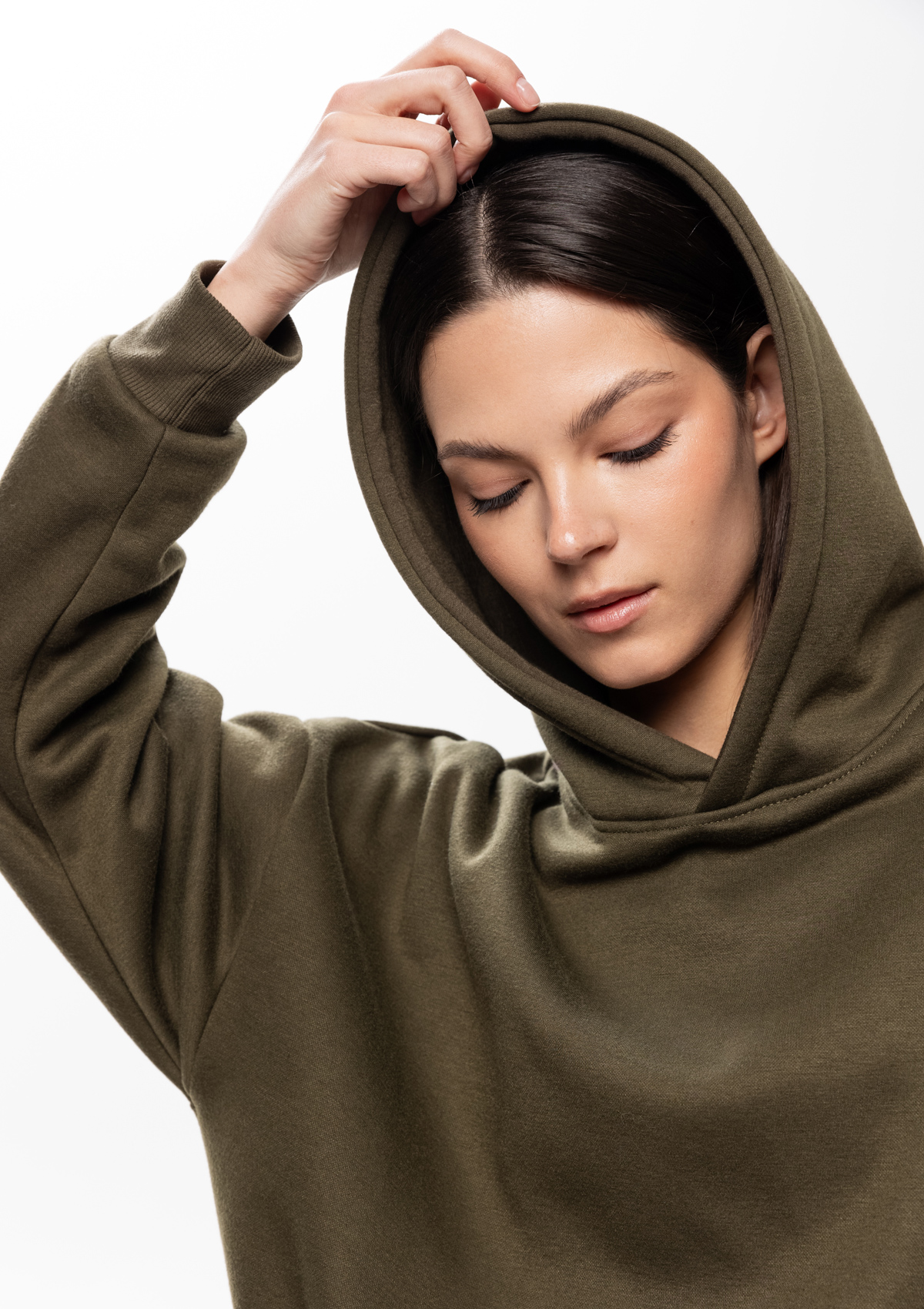 Худи унисекс STAN оверсайз интерсофт 320, 69, Оливковый хаки,  (36)  (54/XXL)