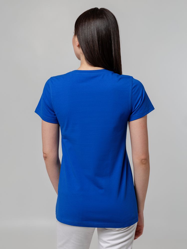 Футболка женская T-bolka Stretch Lady, ярко-синяя (royal), размер L