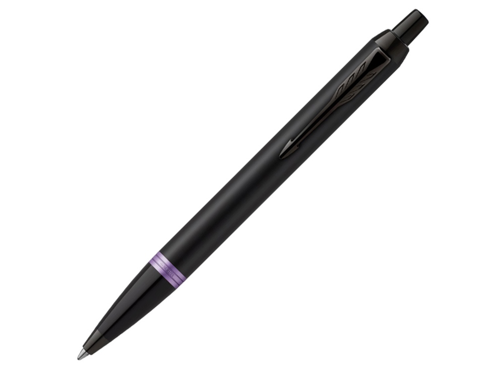 Ручка шариковая Parker IM Vibrant Rings Flame Amethyst Purple с логотипом Parker | Print Logo