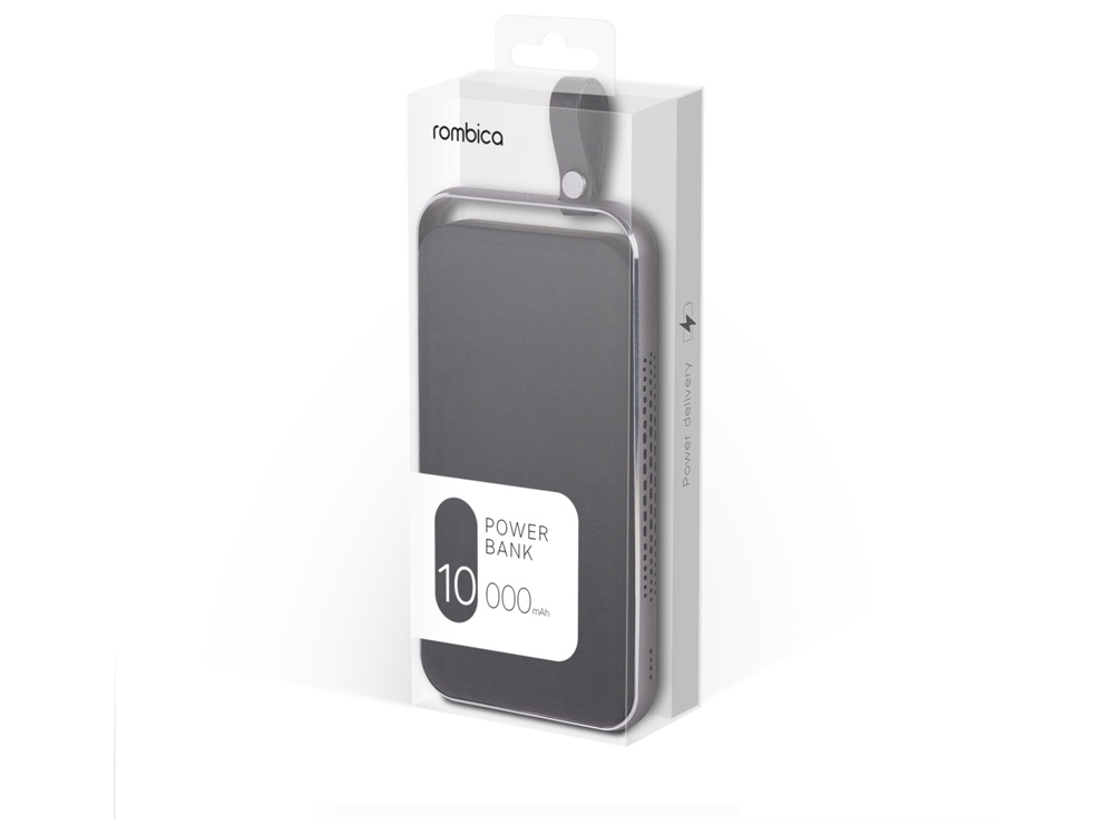 Внешний аккумулятор Rombica NEO Electron Black, 10000 мАч, черный (Р)