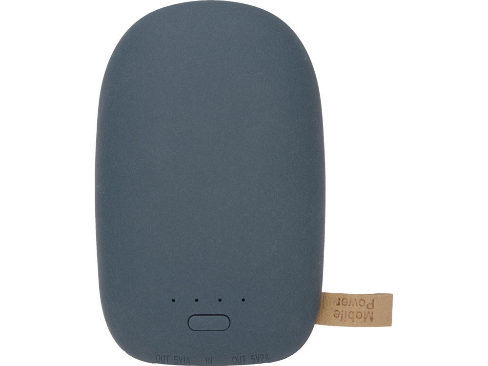 Внешний аккумулятор в форме камня Stone, 10400 mAh, темно-серый