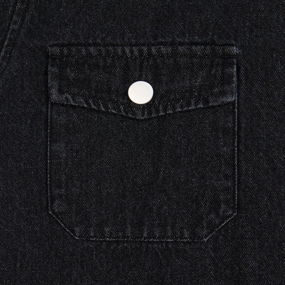 Куртка джинсовая O3, черная, размер 3XL/4XL
