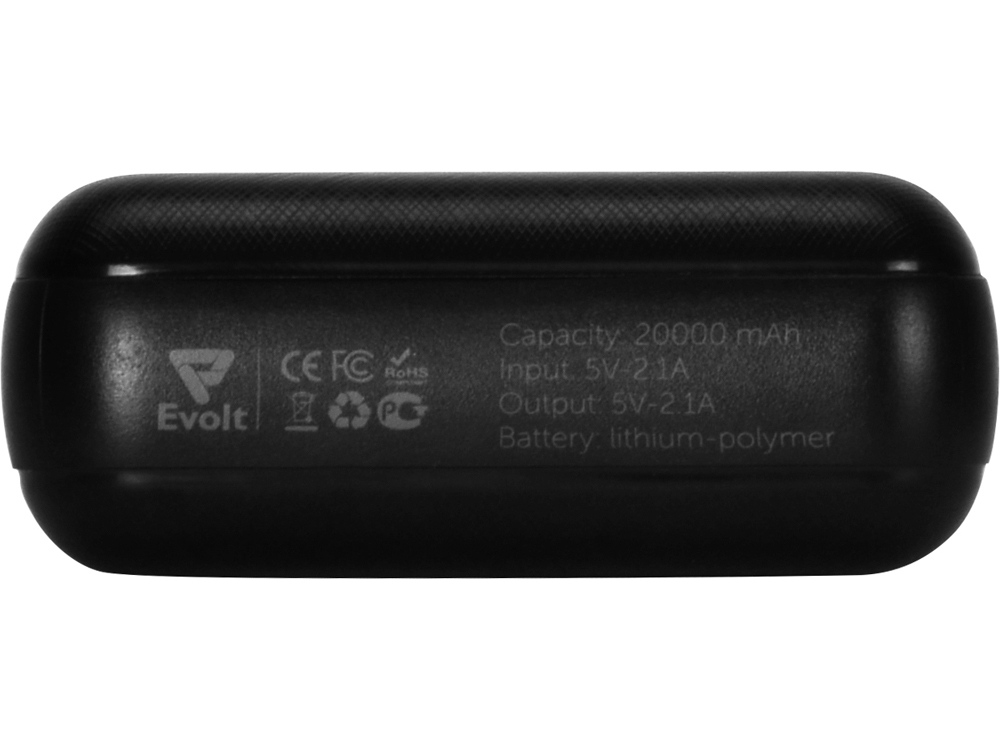 Портативное зарядное устройство Elec, 20000 mAh, черный