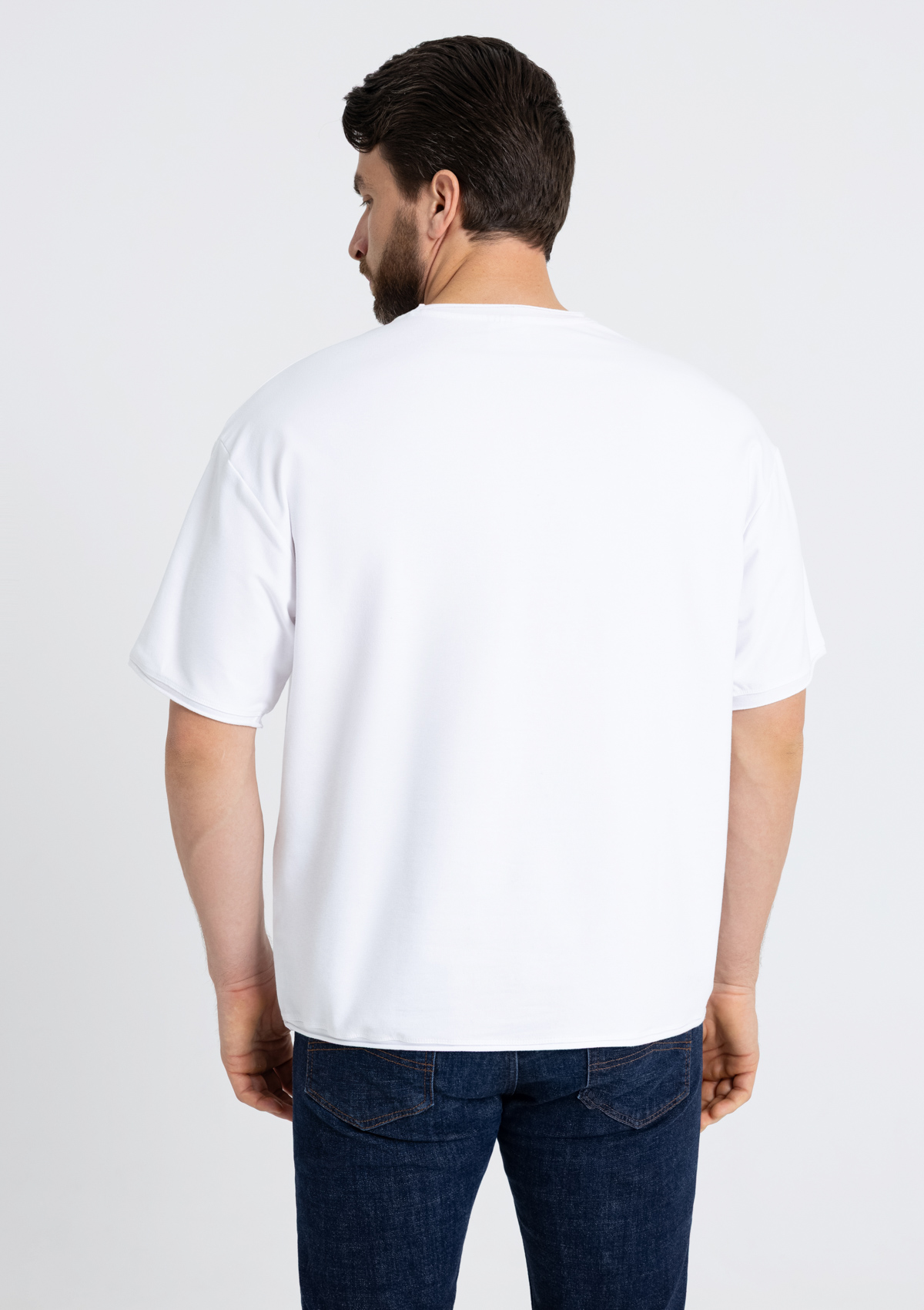 Футболка унисекс оверсайз STAN хлопок/спандекс 260, 41, Белый,  (10/1)  (54/XXL)