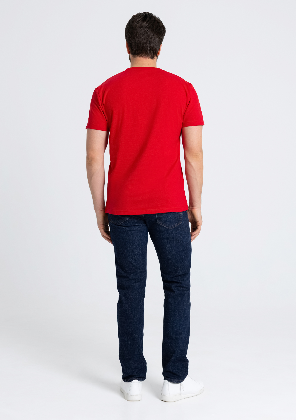 Футболка мужская STAN хлопок 180, 08, Красный,  (14)  (58/4XL)