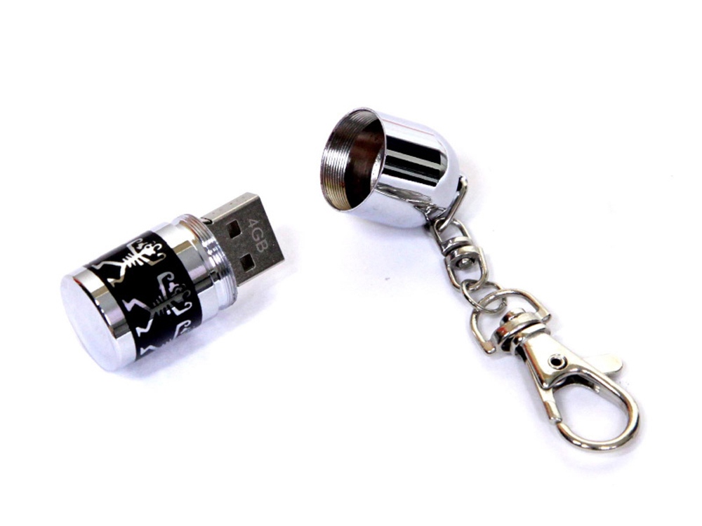 USB 2.0- флешка на 8 Гб Пуля с логотипом  | Print Logo