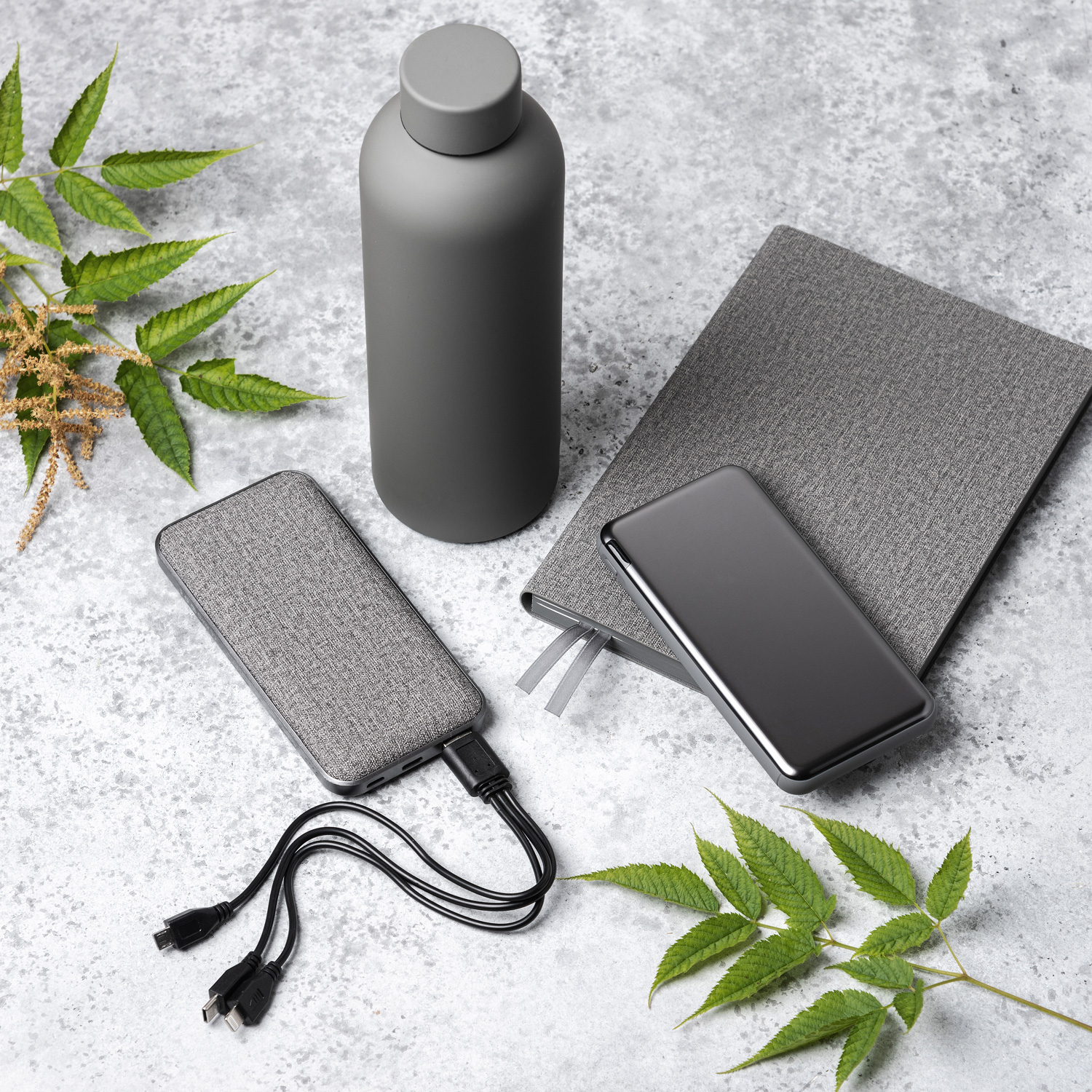 Термобутылка вакуумная герметичная Прима, серая