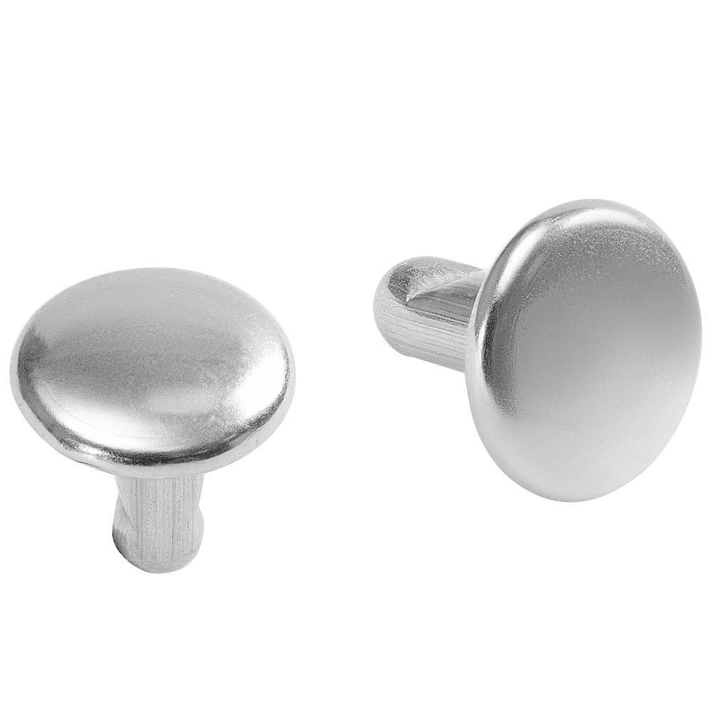 Заклепка Rivet, S, серебристая с логотипом  | Print Logo
