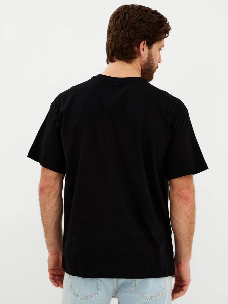 Футболка Oversize Premium, черная, размер XXL