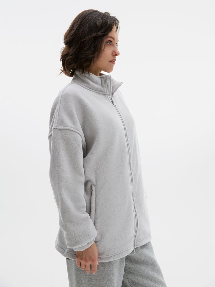 Куртка флисовая унисекс Nebo, светло-серая, размер XL