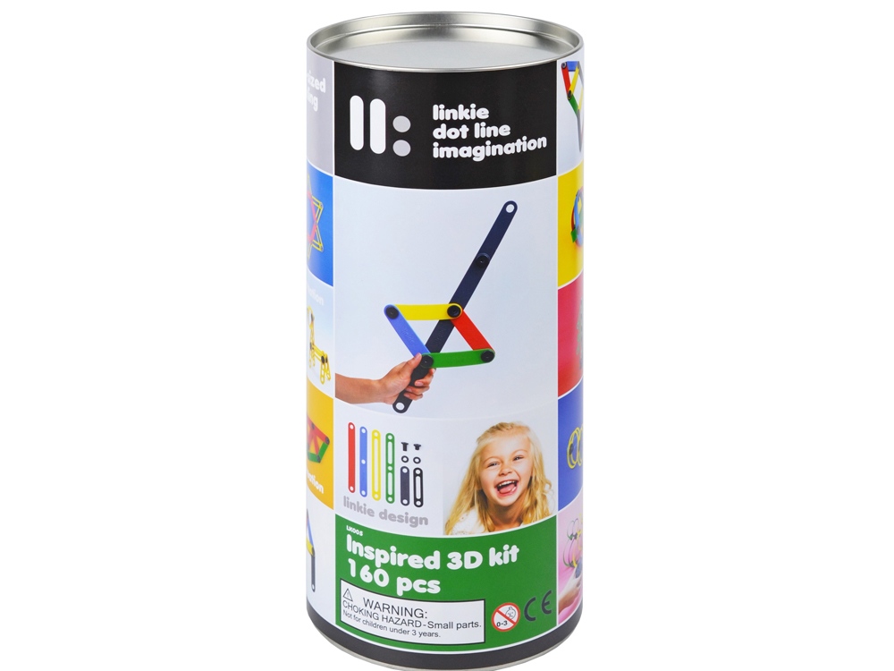 Гибкий конструктор Linkie 3D с логотипом Linkie | Print Logo