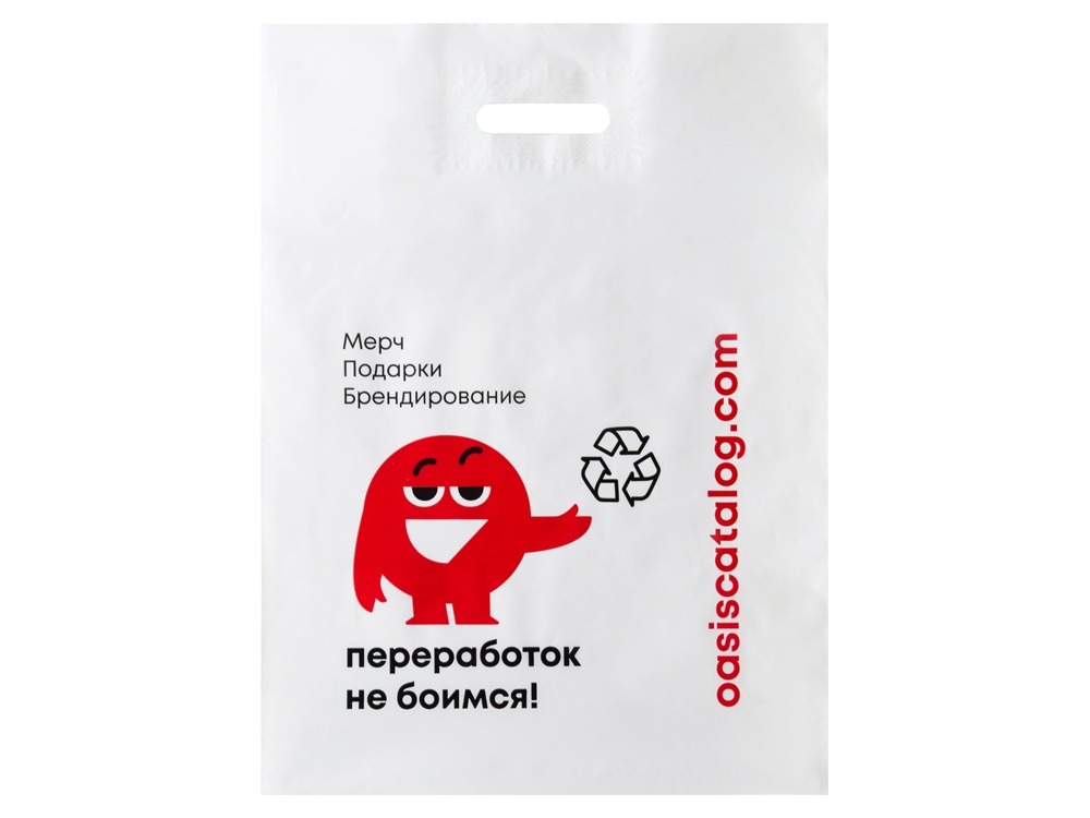 Фирменный пакет Oasis, M с логотипом  | Print Logo