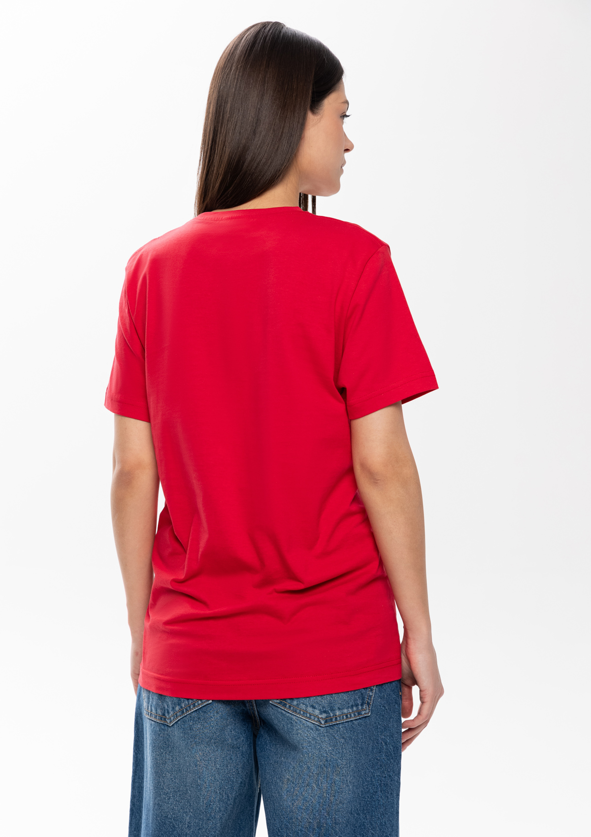 Футболка унисекс без бокового шва STAN хлопок 160, 02, Красный,  (14)  (54/XXL)