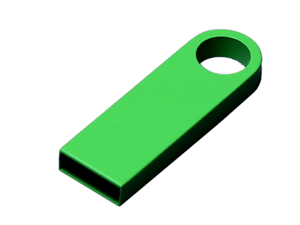USB 2.0-флешка на 4 Гб с мини чипом и круглым отверстием с логотипом  | Print Logo