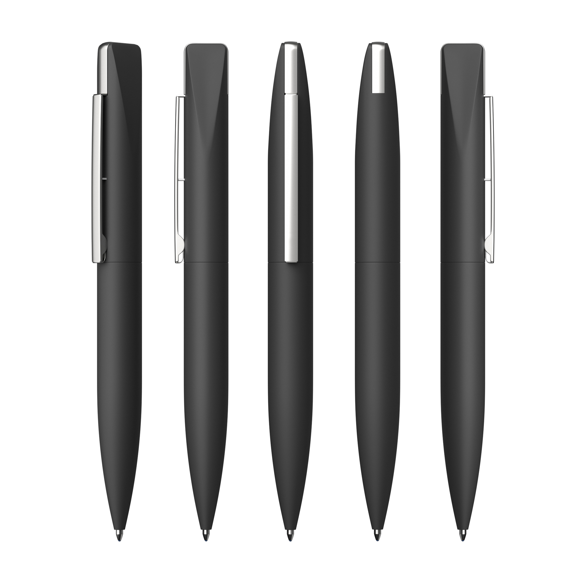 Ручка шариковая "Callisto" с флеш-картой 16Gb, оранжевый, покрытие soft touch, черный