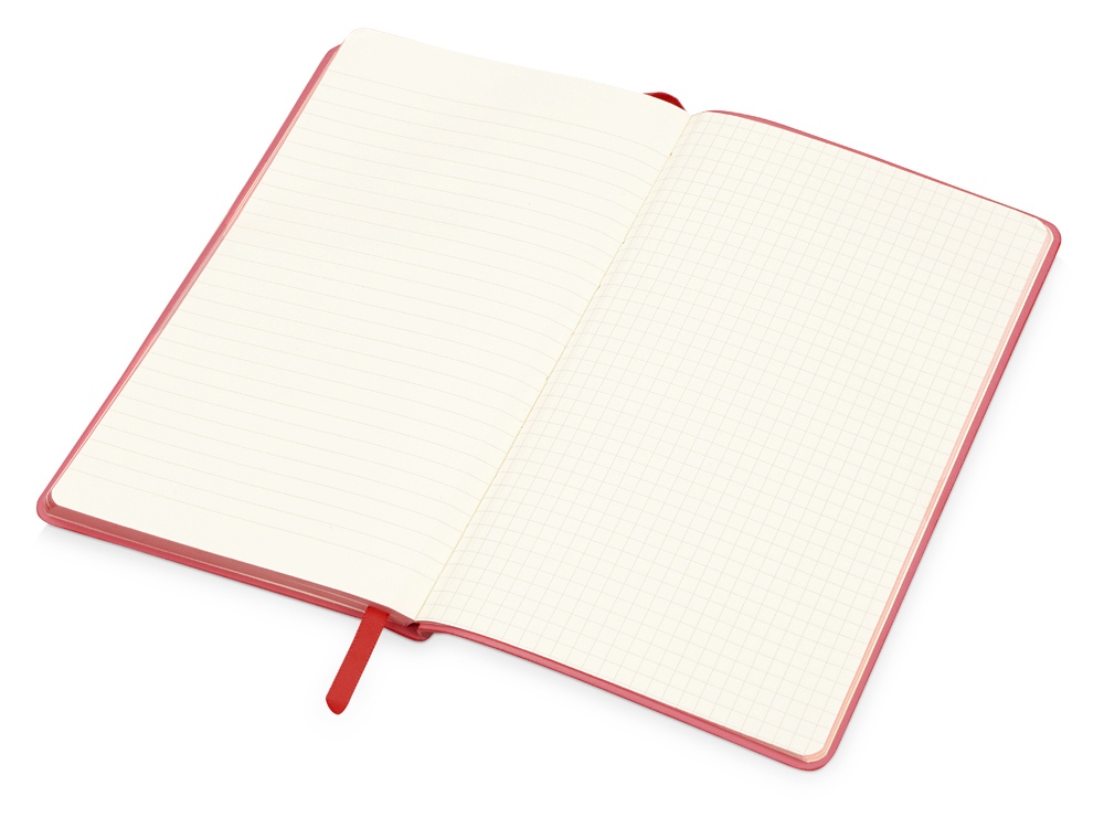 Блокнот Notepeno А5 с тонированными линованными страницами, красный