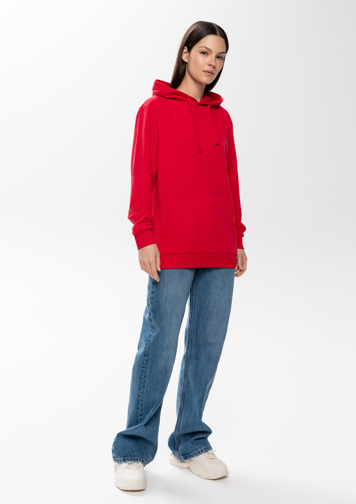 Худи унисекс STAN футер без начёса 260, 23, Красный,  (14)  (52/XL)