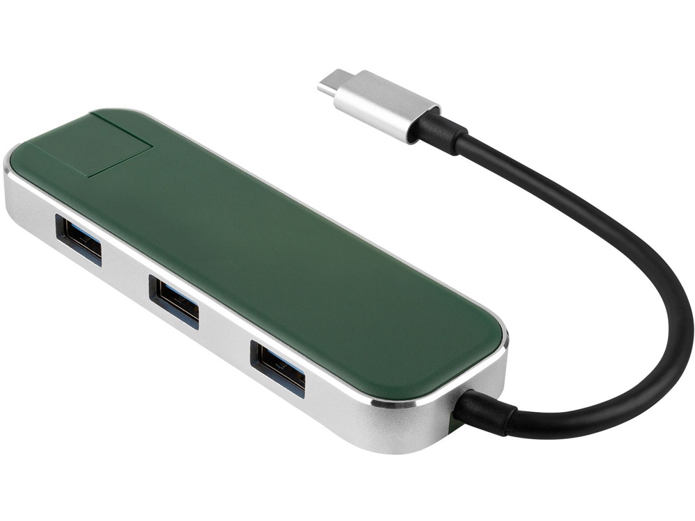 Хаб USB Type-C 3.0 Chronos с логотипом Rombica | Print Logo