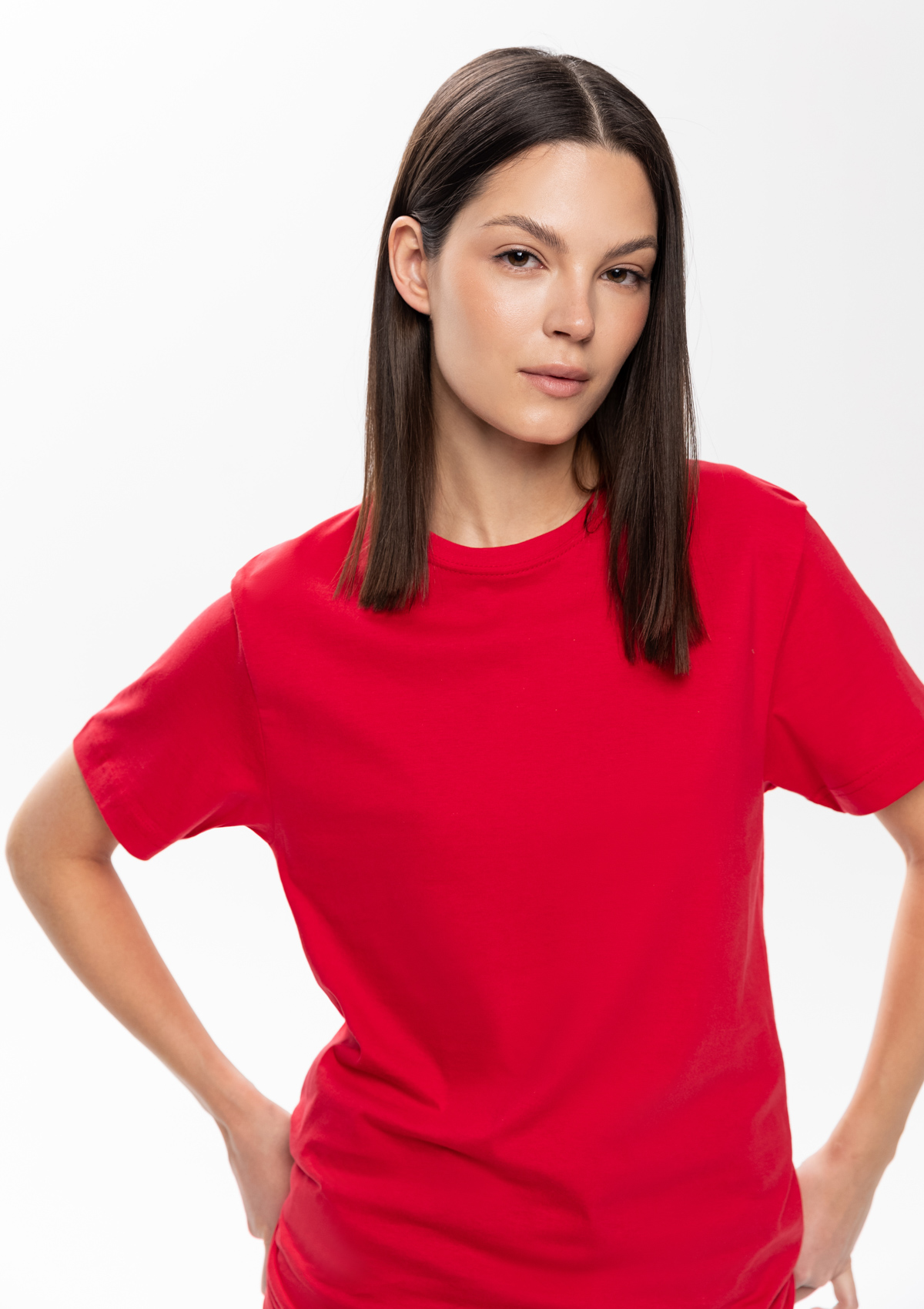 Футболка унисекс без бокового шва STAN хлопок 160, 02, Красный,  (14)  (54/XXL)