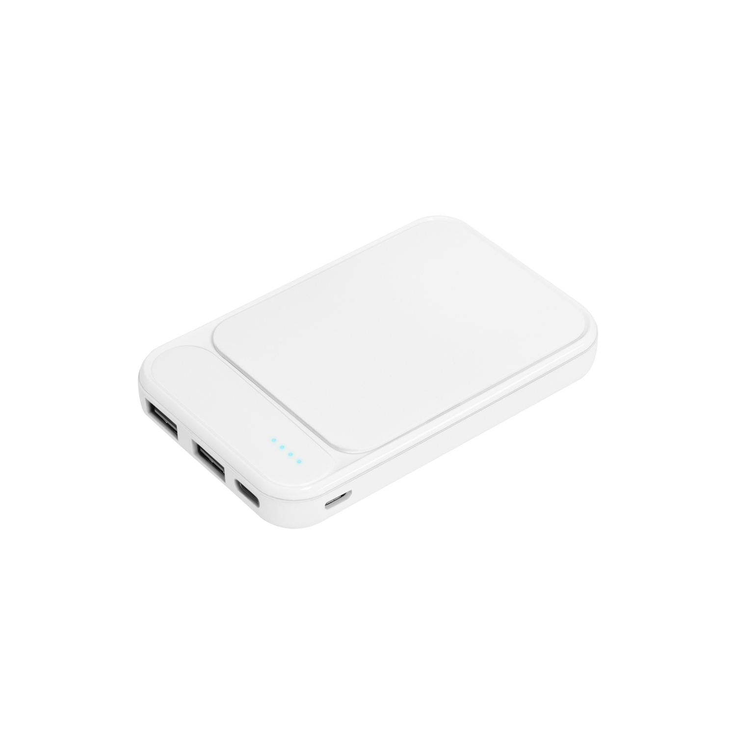 Внешний аккумулятор с подсветкой Старлайт PB (Starlight PB) 5000 mAh, зеленый с логотипом Portobello Внешние Аккумуляторы | Print Logo