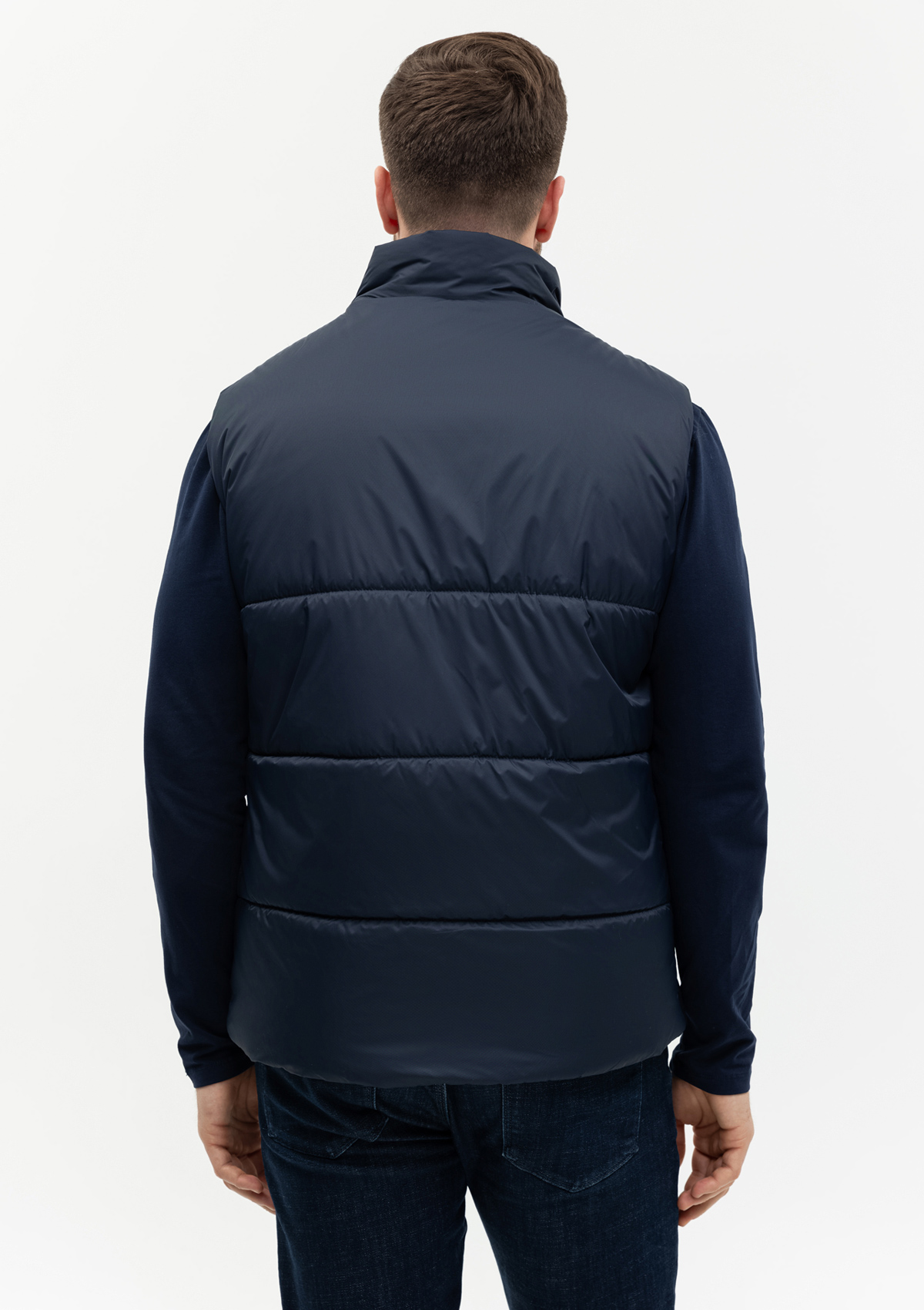 Жилет унисекс STAN утепленный таффета 210T,200, 84, Тёмно-синий,  (46)  (52/XL)