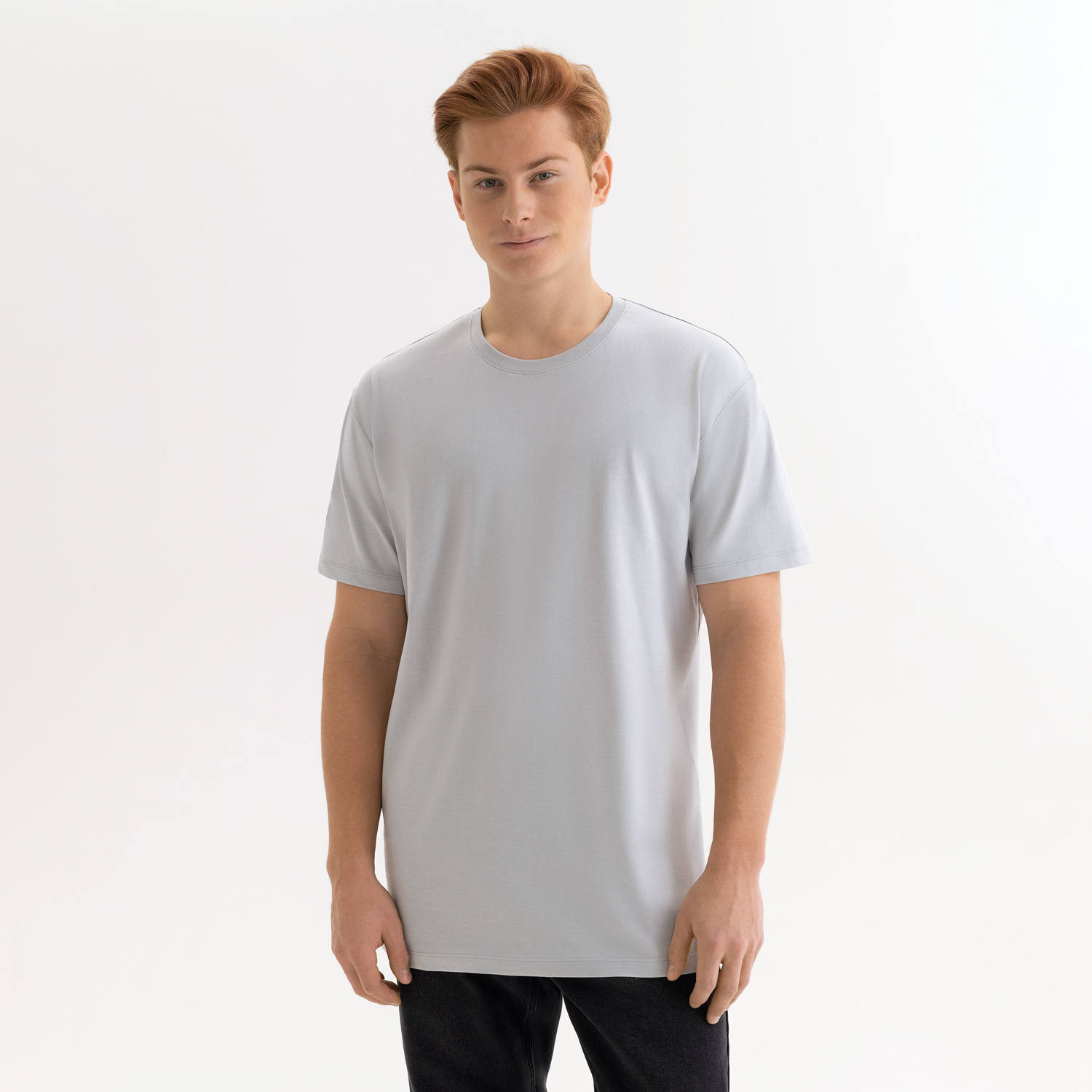 Футболка унисекс Крис (Kris), 150 гр., светло-серая, размер XXL