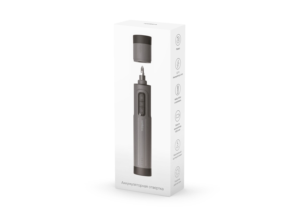 Отвертка аккумуляторная Rombica MyKit S1 Black (Р)