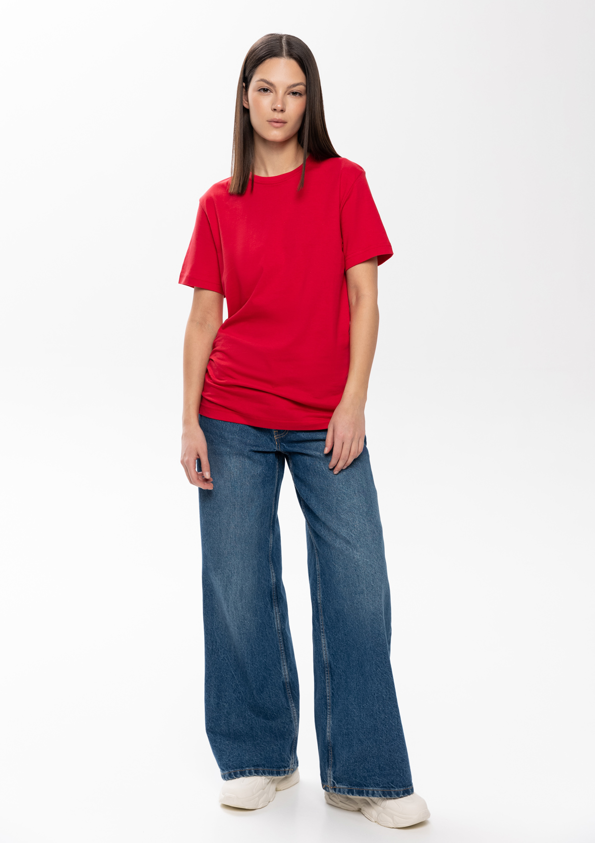 Футболка унисекс без бокового шва STAN хлопок 160, 02, Красный,  (14)  (54/XXL)