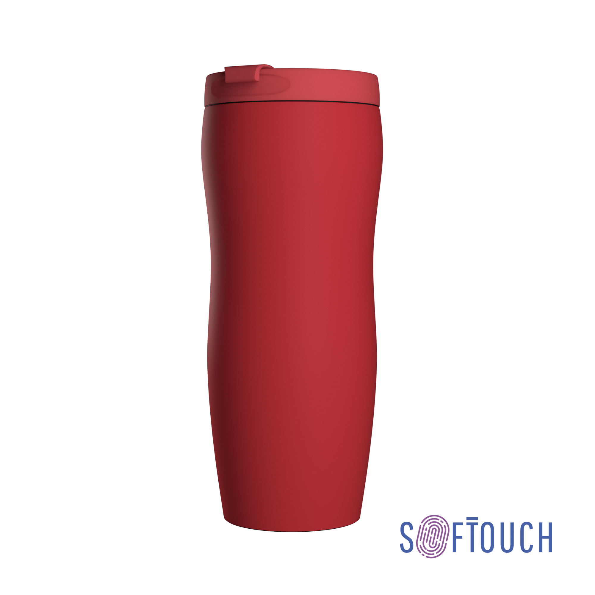 Термостакан "Монтана" 400 мл, покрытие soft touch — пример нанесения логотипа () | Print Logo