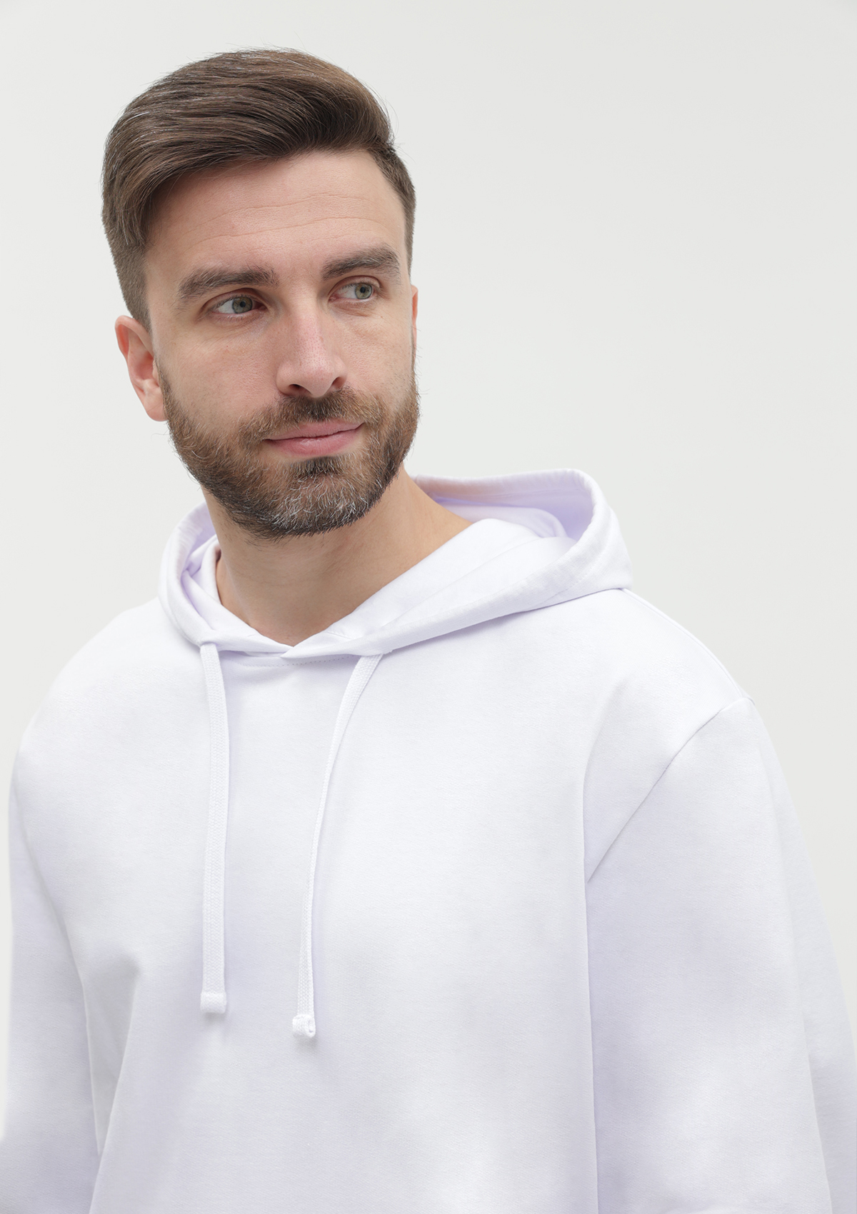 Худи унисекс STAN футер без начёса 260, 23, Белый,  (10/1)  (44/XS)