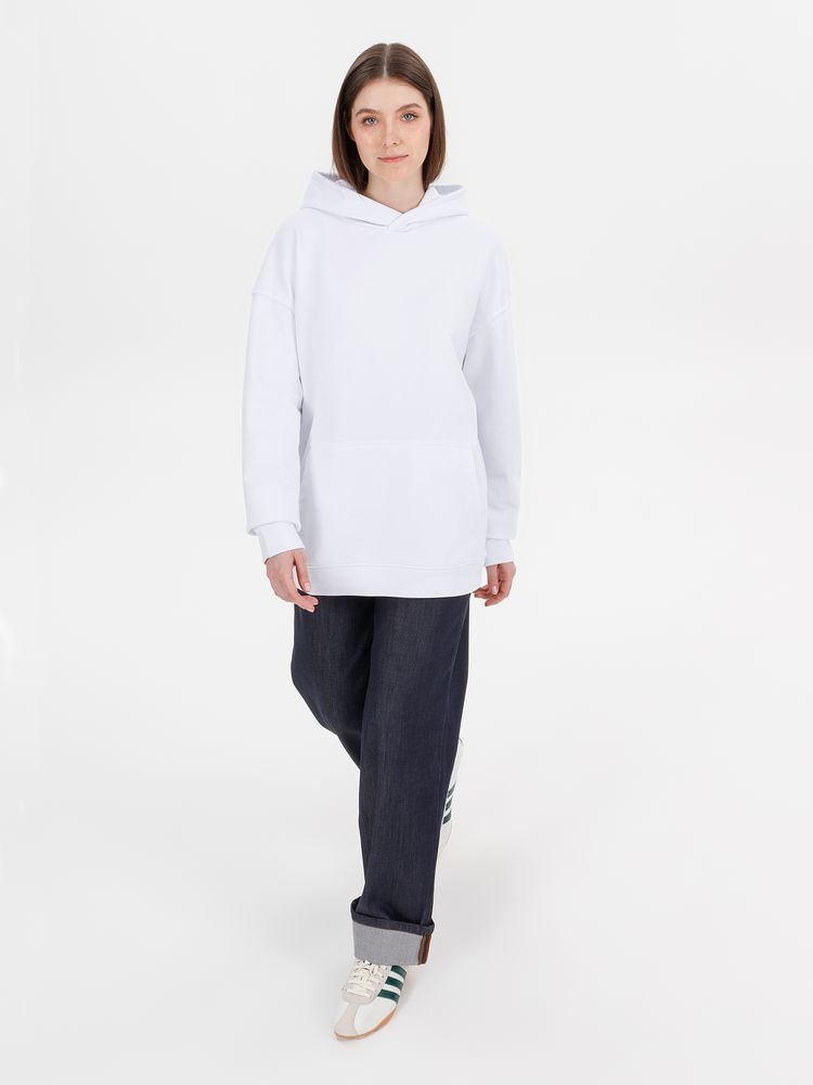 Худи оверсайз унисекс Outshine, белое, размер XL/2XL
