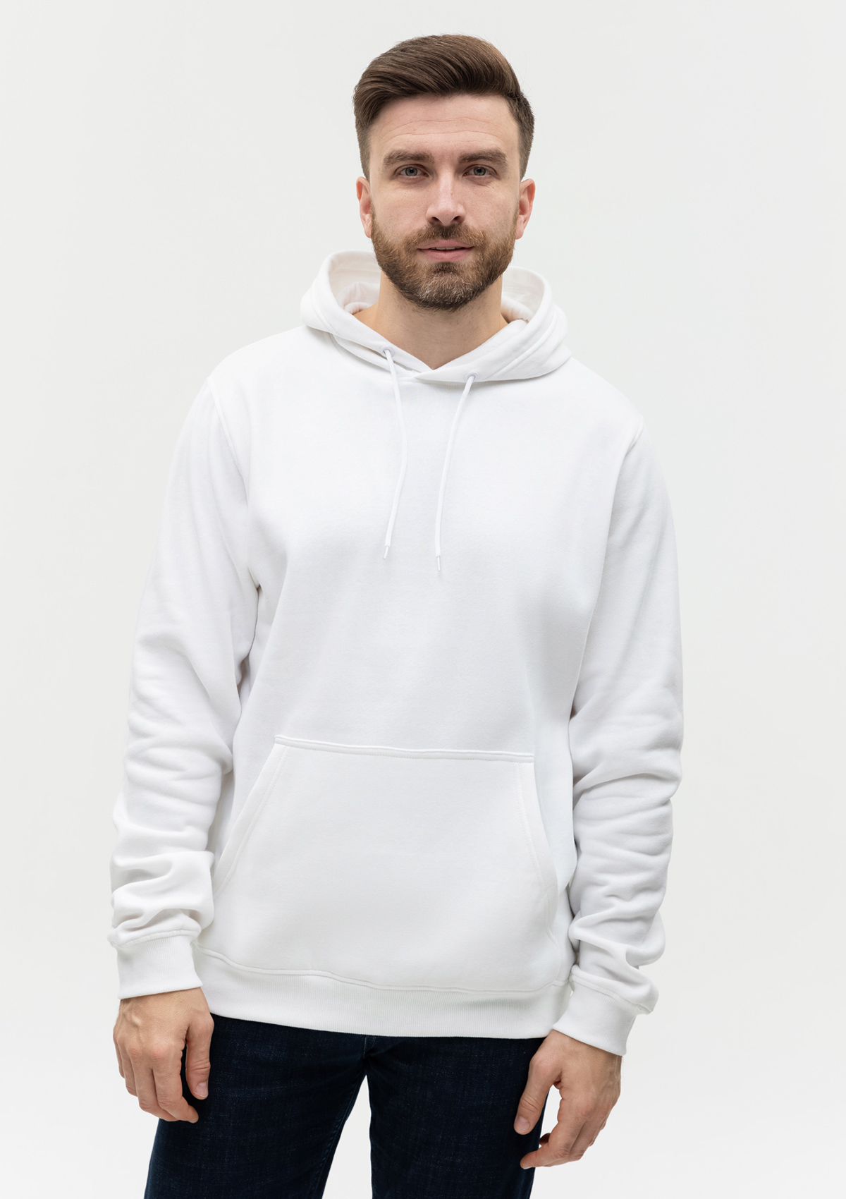Худи унисекс STAN футер с начёсом 260, 20, Белый,  (10/1)  (42/XXS)