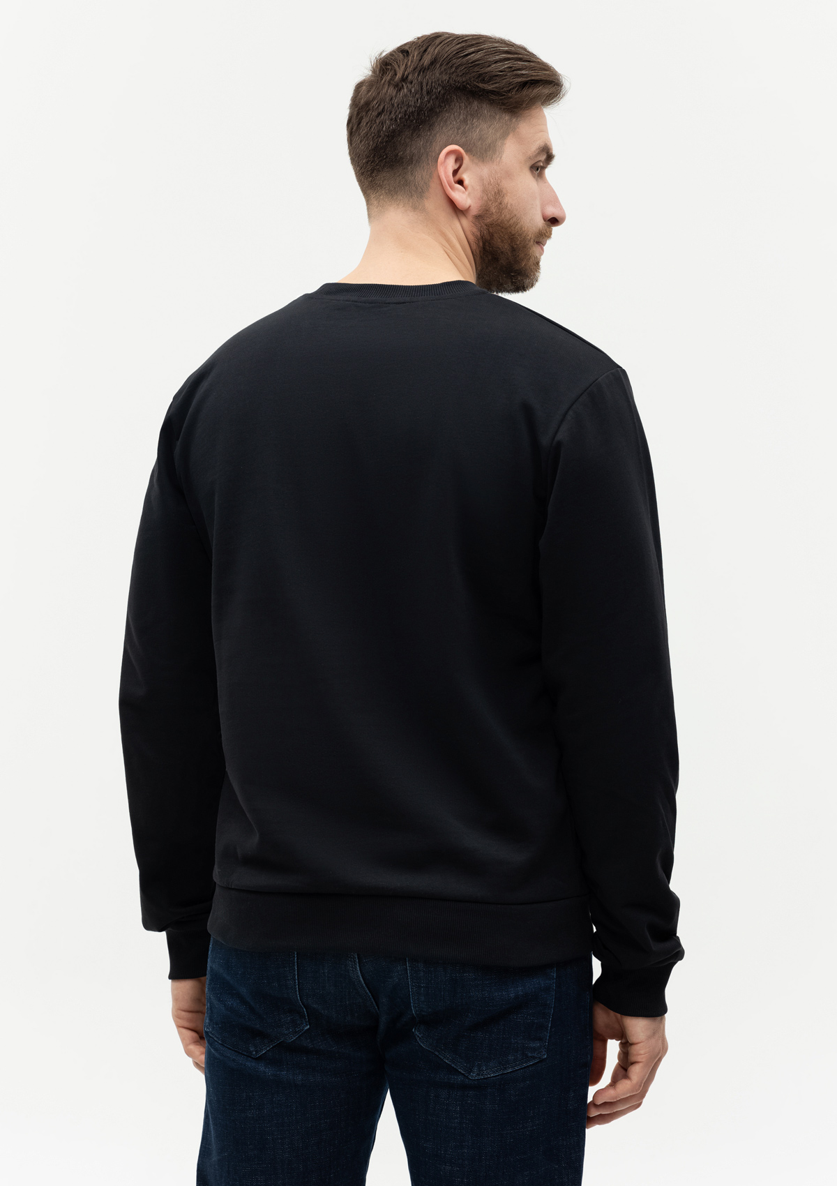 Свитшот унисекс STAN футер с начёсом 220, 60, Чёрный,  (20)  (56/XXXL)