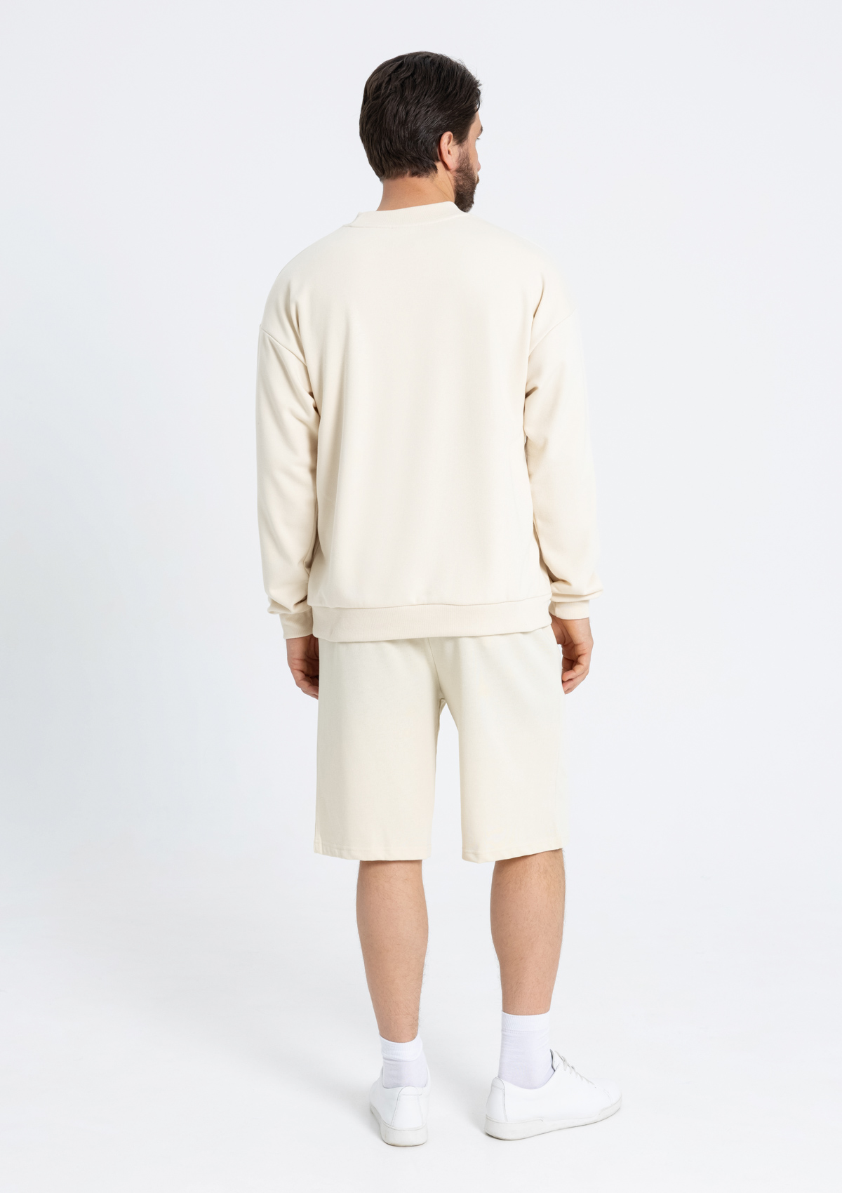 Свитшот унисекс STAN футер без начёса, 350, 96, Молочный,  (11)  (44/XS)