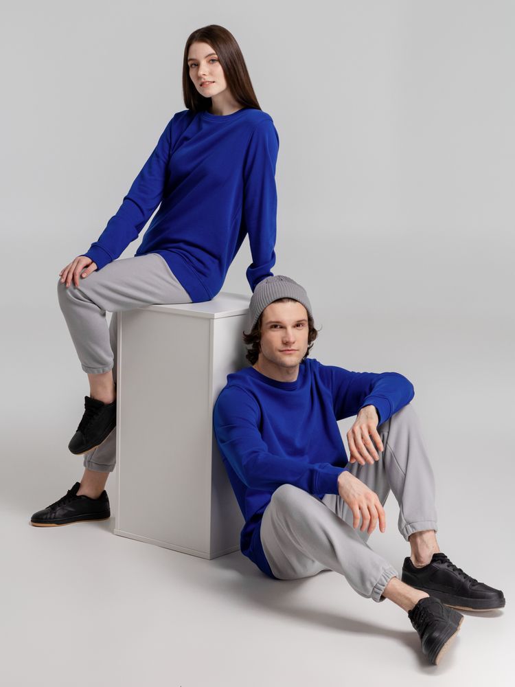 Свитшот унисекс BNC Inspire (Organic), ярко-синий, размер S
