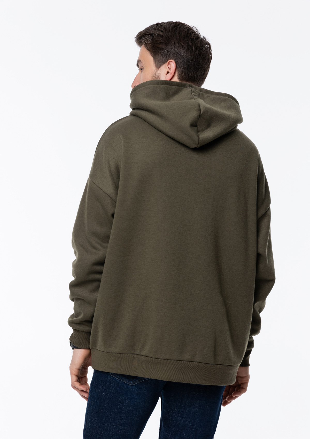 Худи унисекс STAN оверсайз интерсофт 320, 69, Оливковый хаки,  (36)  (54/XXL)